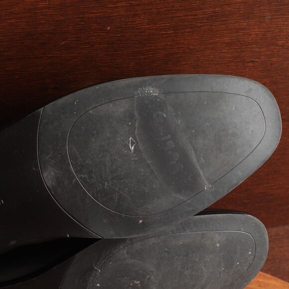 Jeffrey Campbell Loafer Womens SZ 9.5 BLK Velviteen Leather Slip On Horse Bit - Picture 10 of 13